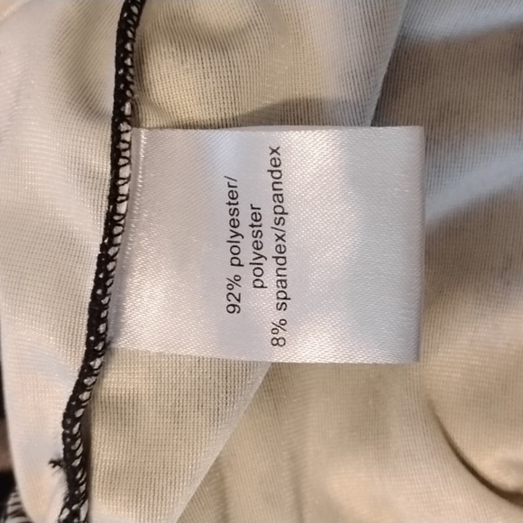 Pam & Gela Woman's Leopard Print Pull Up Pants With Side Slits, Size: M - Picture 8 of 12